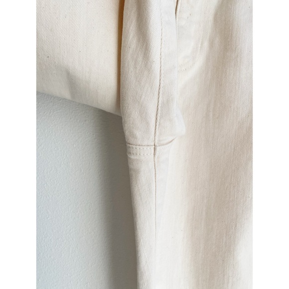 AG Renn High Rise Crop Barrel Leg Jeans // Ecru Dunes - Picture 11 of 13